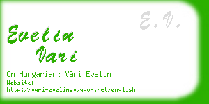 evelin vari business card